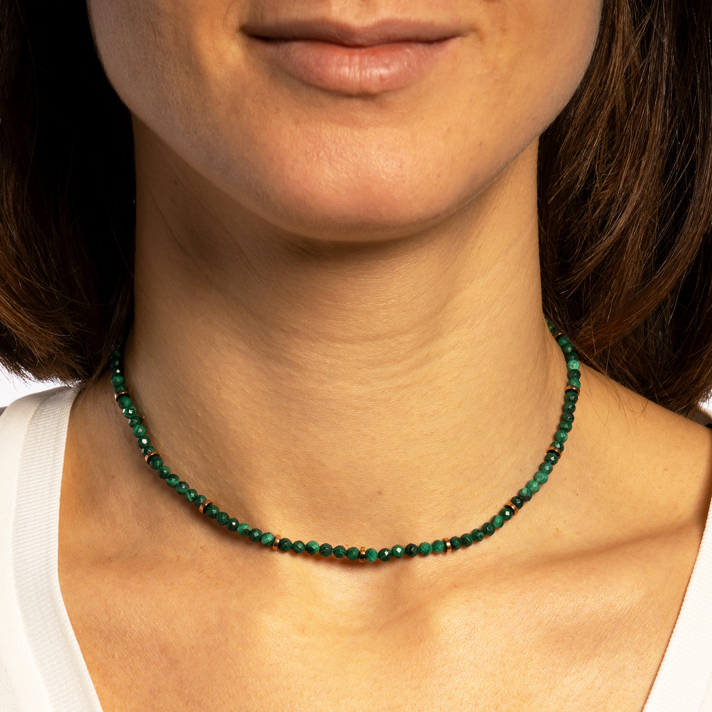 Malachite Beaded Necklace