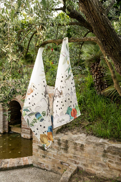 Kitchen Towels "Puglia", 100% Made in Italy: Asciugamano da cucina Var.2
