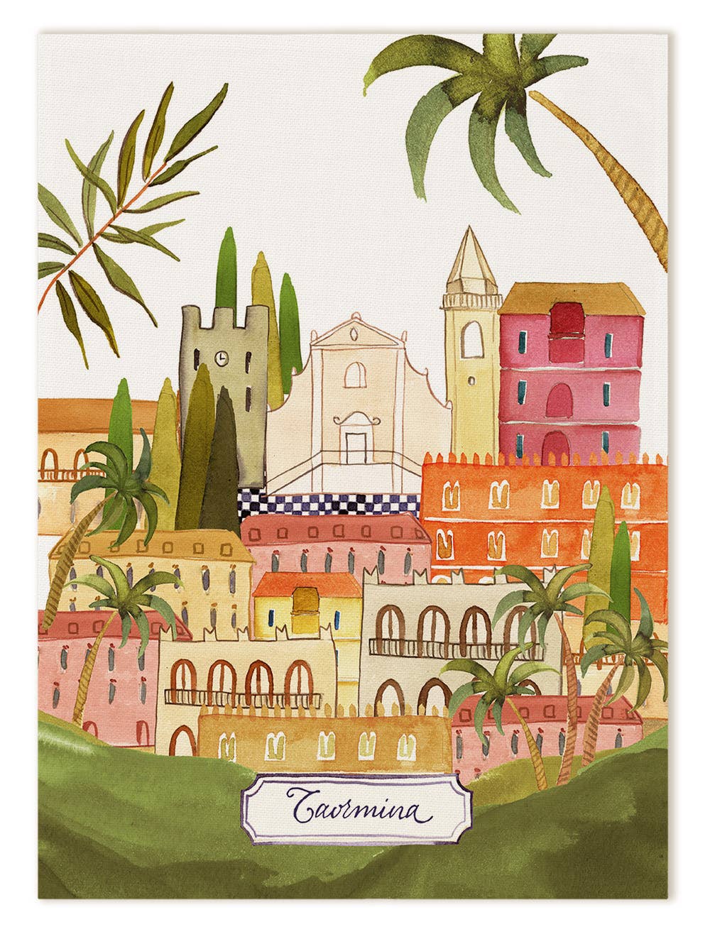 Kitchen Towels “Taormina” 100% made in Italy: Var 1 kitchen towel