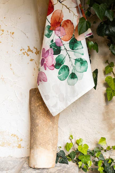 “Bouganvillea” Kitchen Towels 100% made in Italy: Asciugamano da cucina Var 1