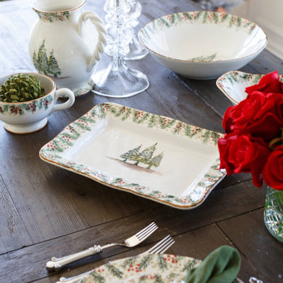 Natale Scalloped Medium Rectangular Tray