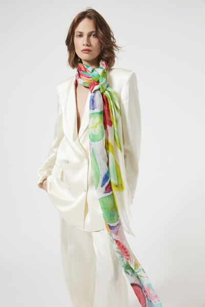 Meadow Silk and Cotton Wrap 7985