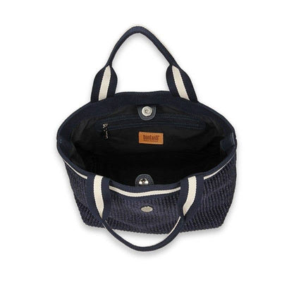 Barchetta B- Little Sporta made of  Cotton and Leather : White