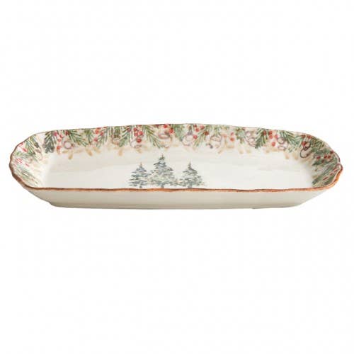 Natale Rectangular Tray - Christmas