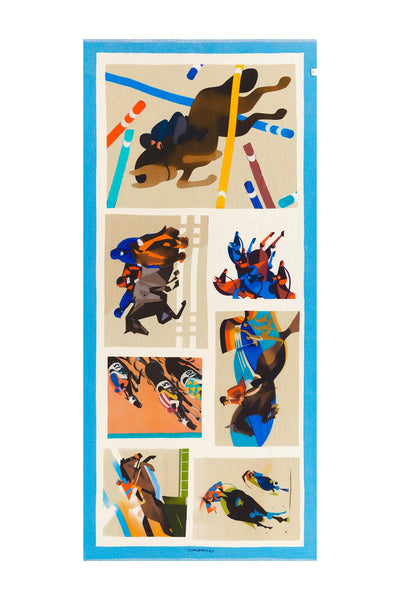 Horse Cashmere and Silk Scarf 7921
