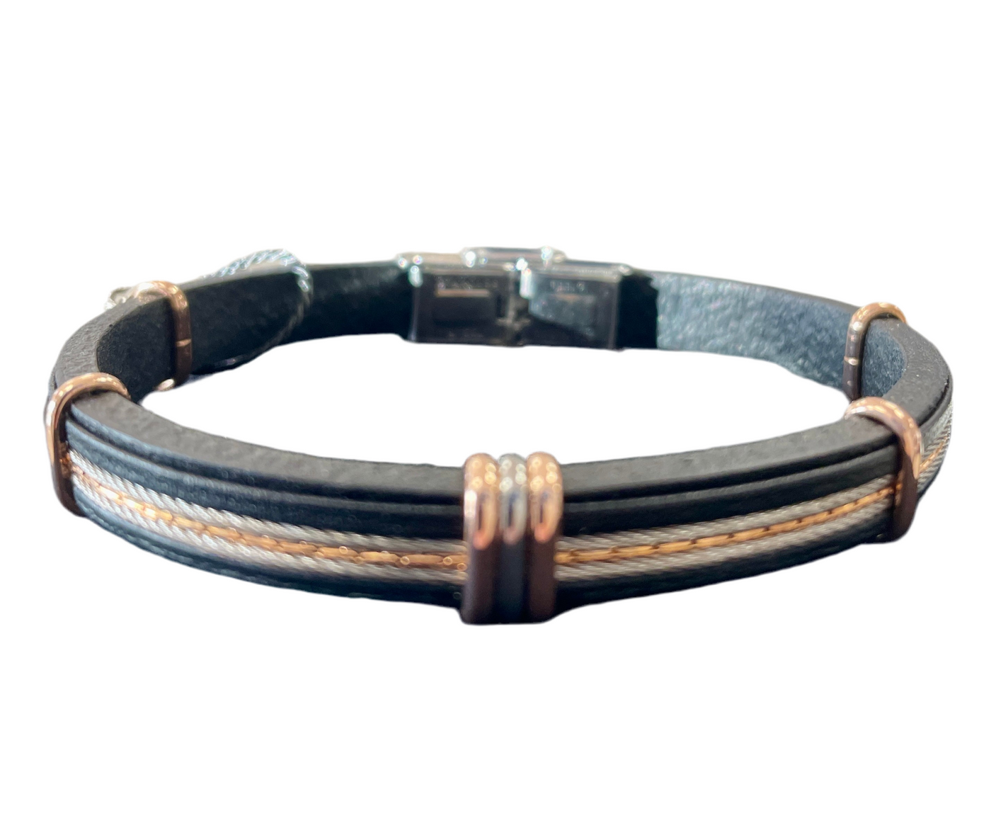 Men's Leather & Steel Bracelets