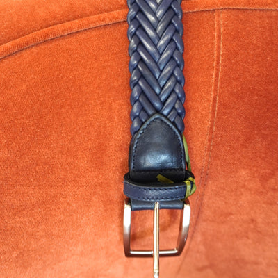 Portofino Woven Leather Belt