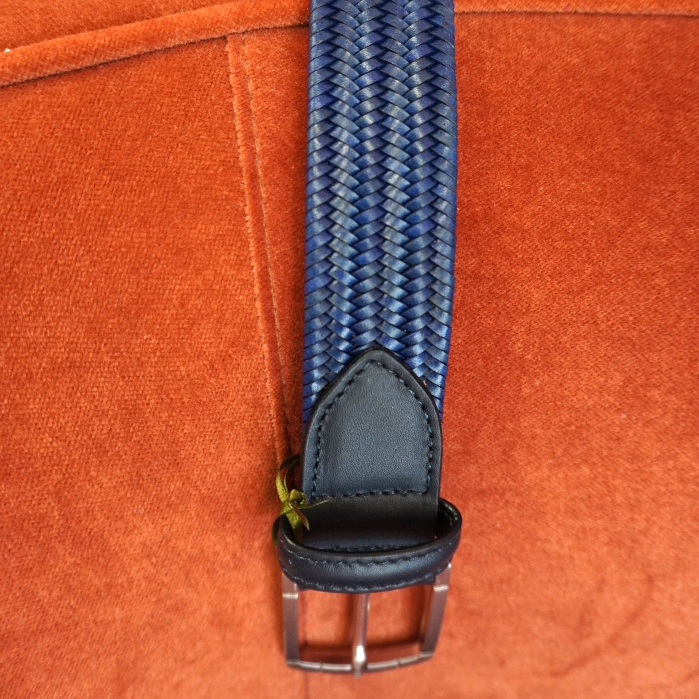 Braided Rope and Leather Belt