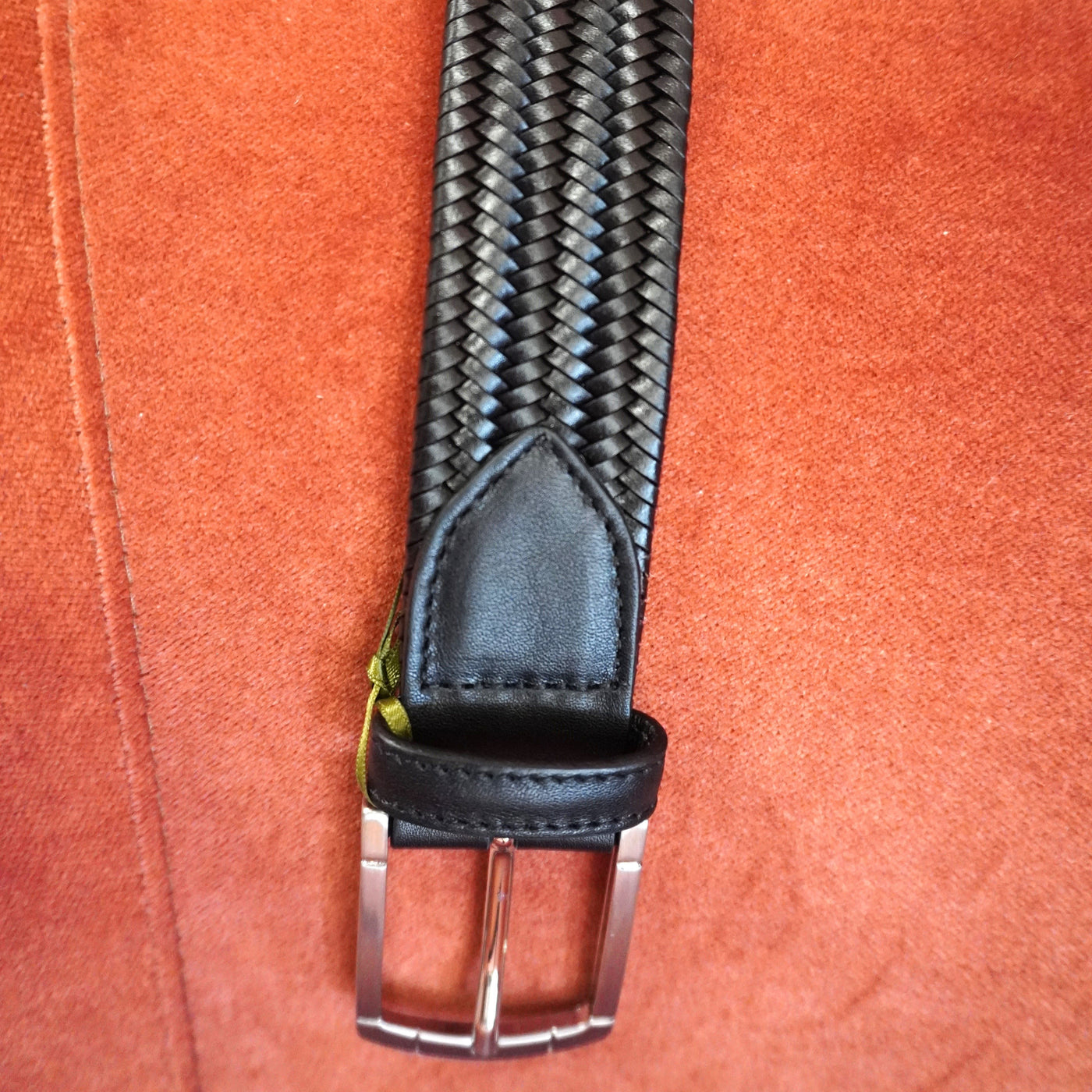 Braided Rope and Leather Belt