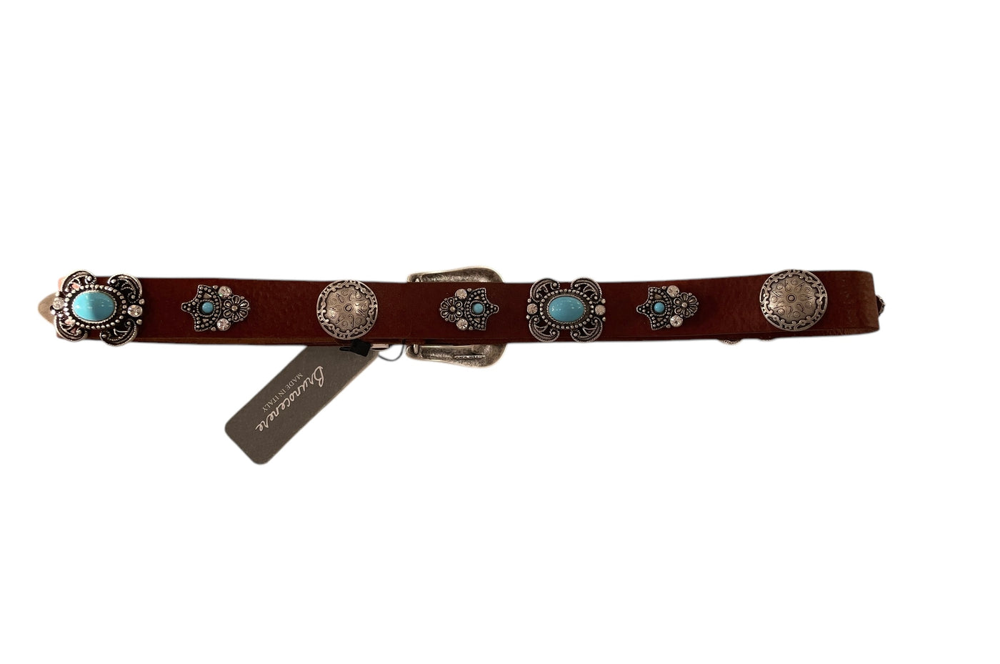 Turquoise Stone Studded Ladies Belt