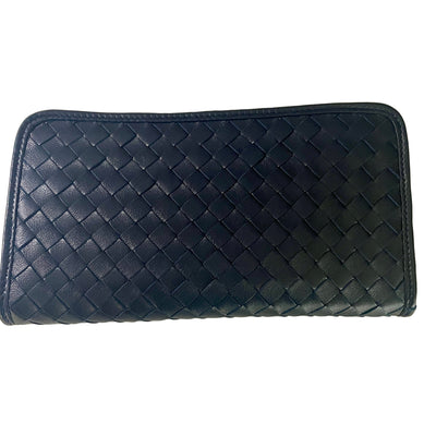 Woven Zip Around Wallet
