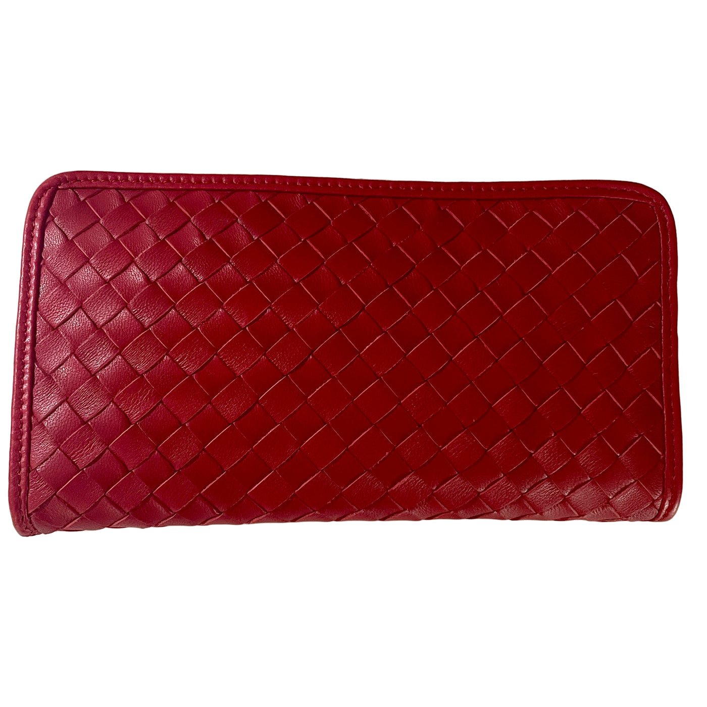 Woven Zip Around Wallet