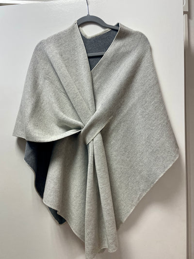 Merino Wool Two Color Cape