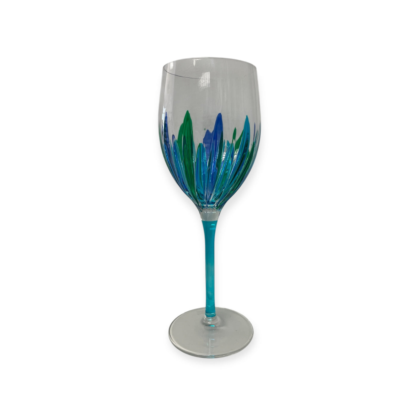 Hand Painted Wine Glass