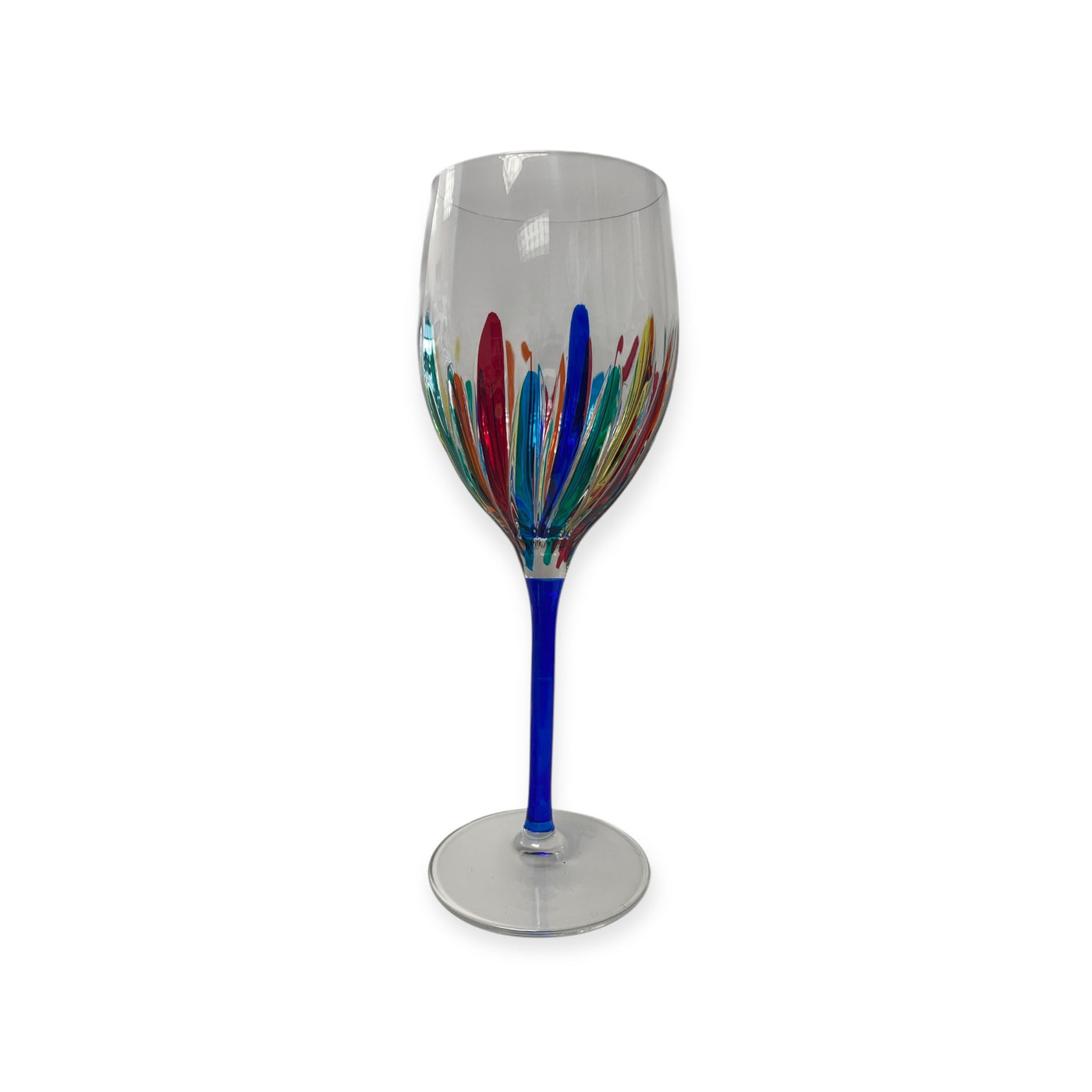 Hand Painted Wine Glass