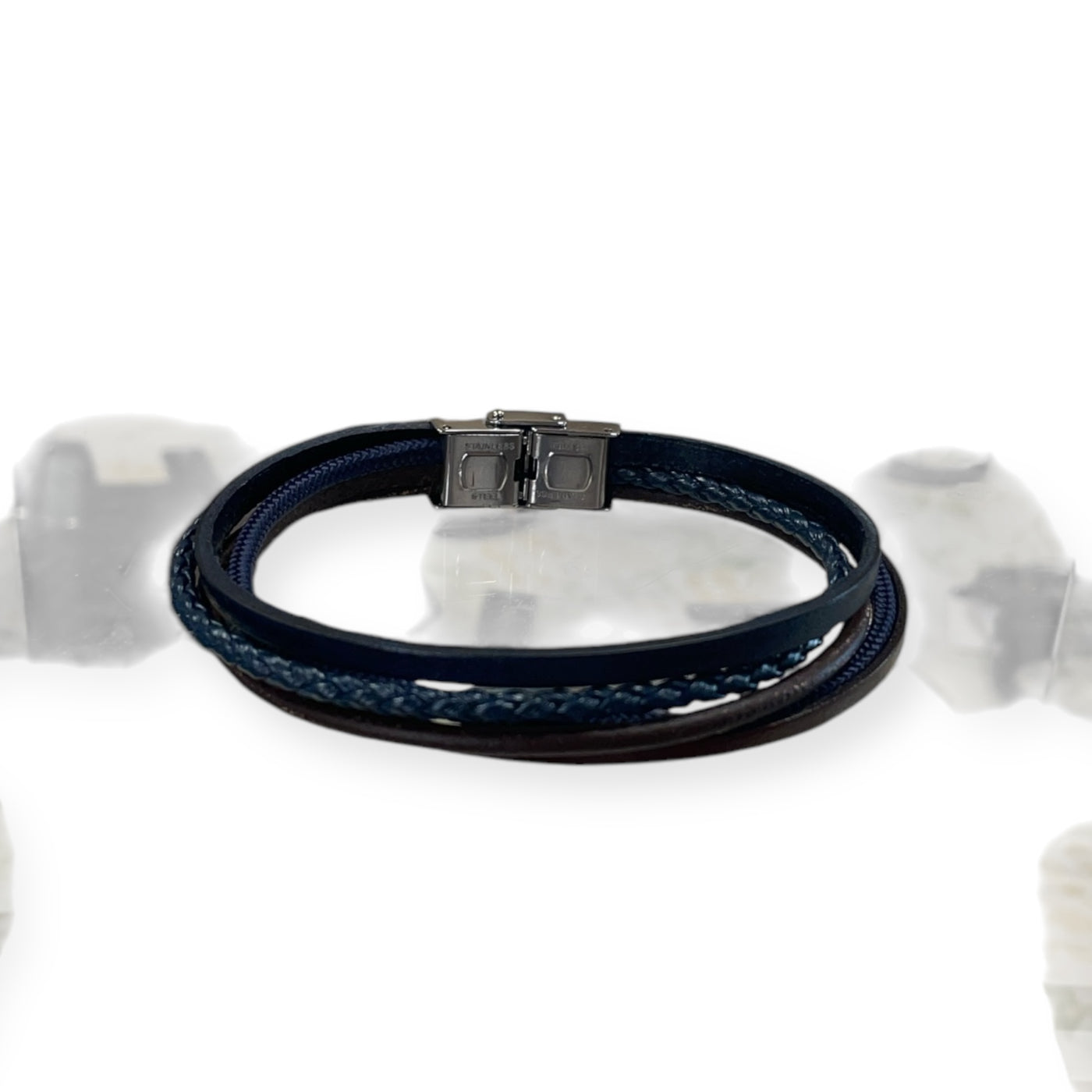 Men's Leather Multistrand Bracelet