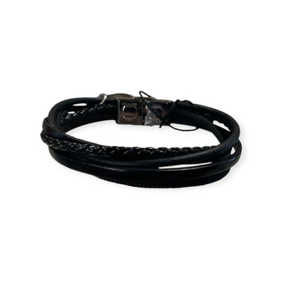 Men's Leather Multistrand Bracelet