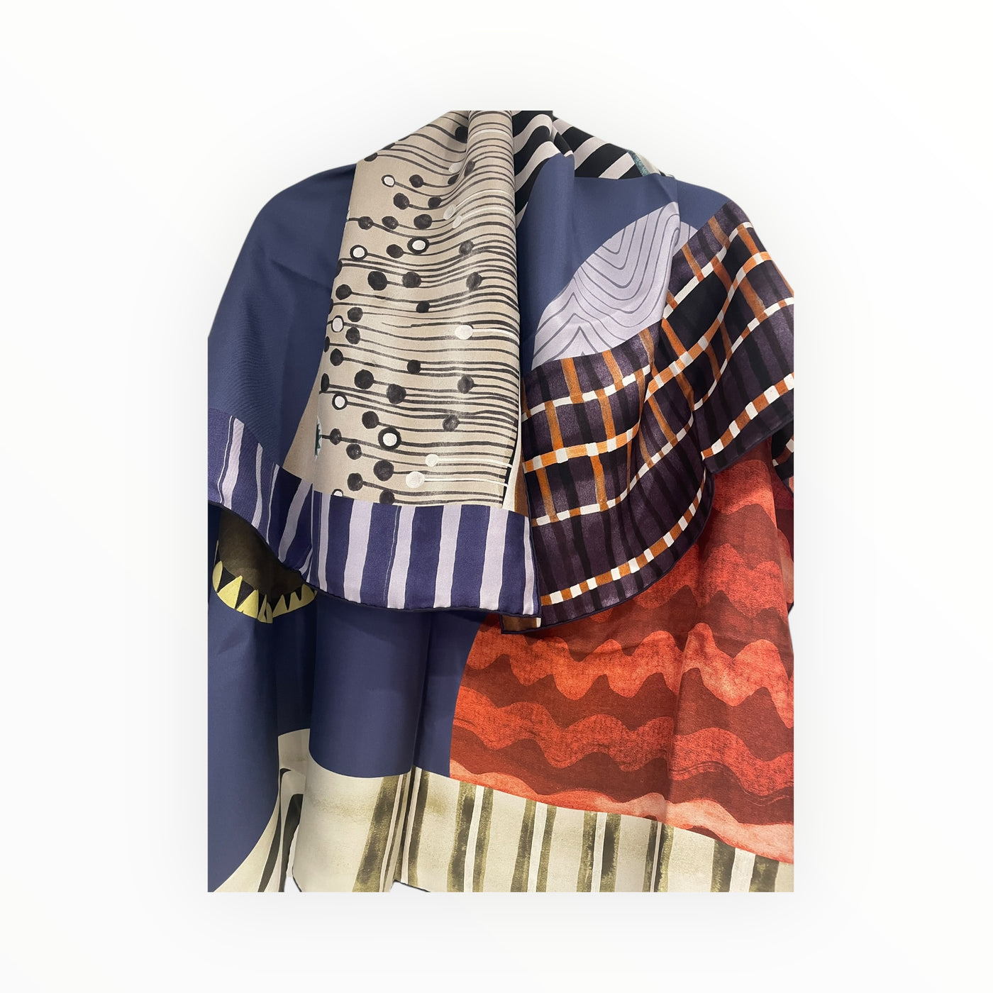 Patterned Silk Scarf OK588 11239