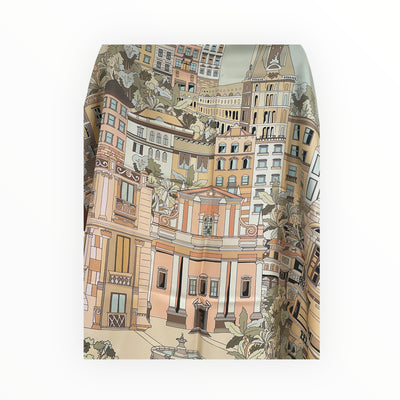 Double Sided City Scheme Twill Printed Square DK590 70264