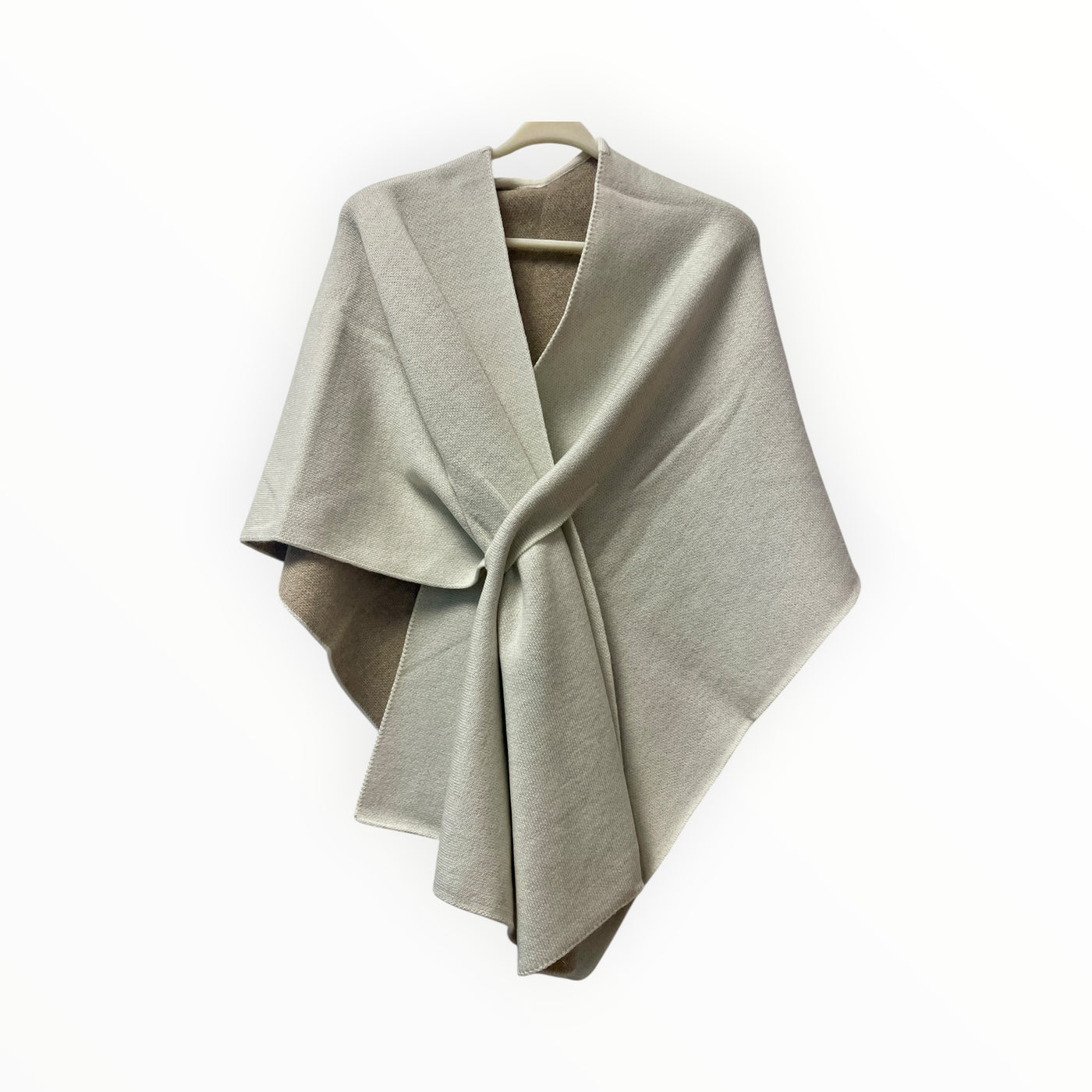 Merino Wool Reversible Two Color Cape