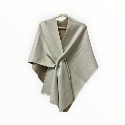 Merino Wool Reversible Two Color Cape