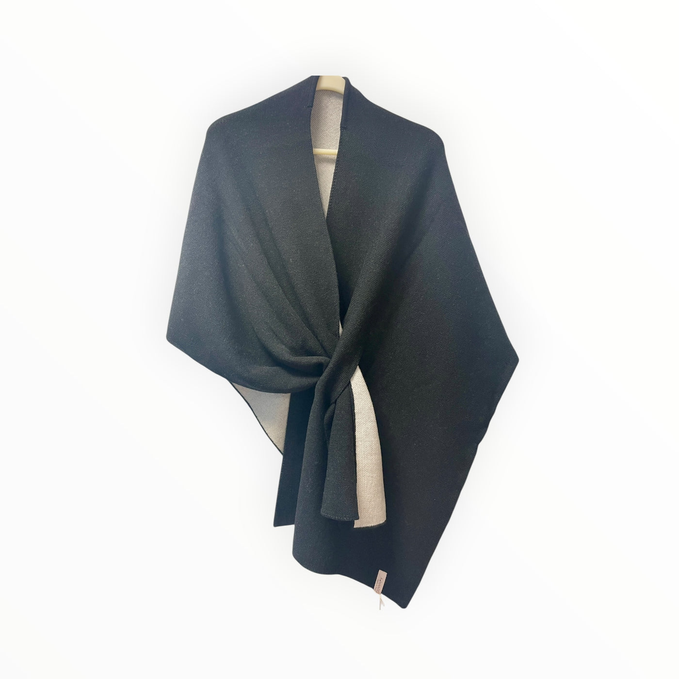Merino Wool Reversible Two Color Cape