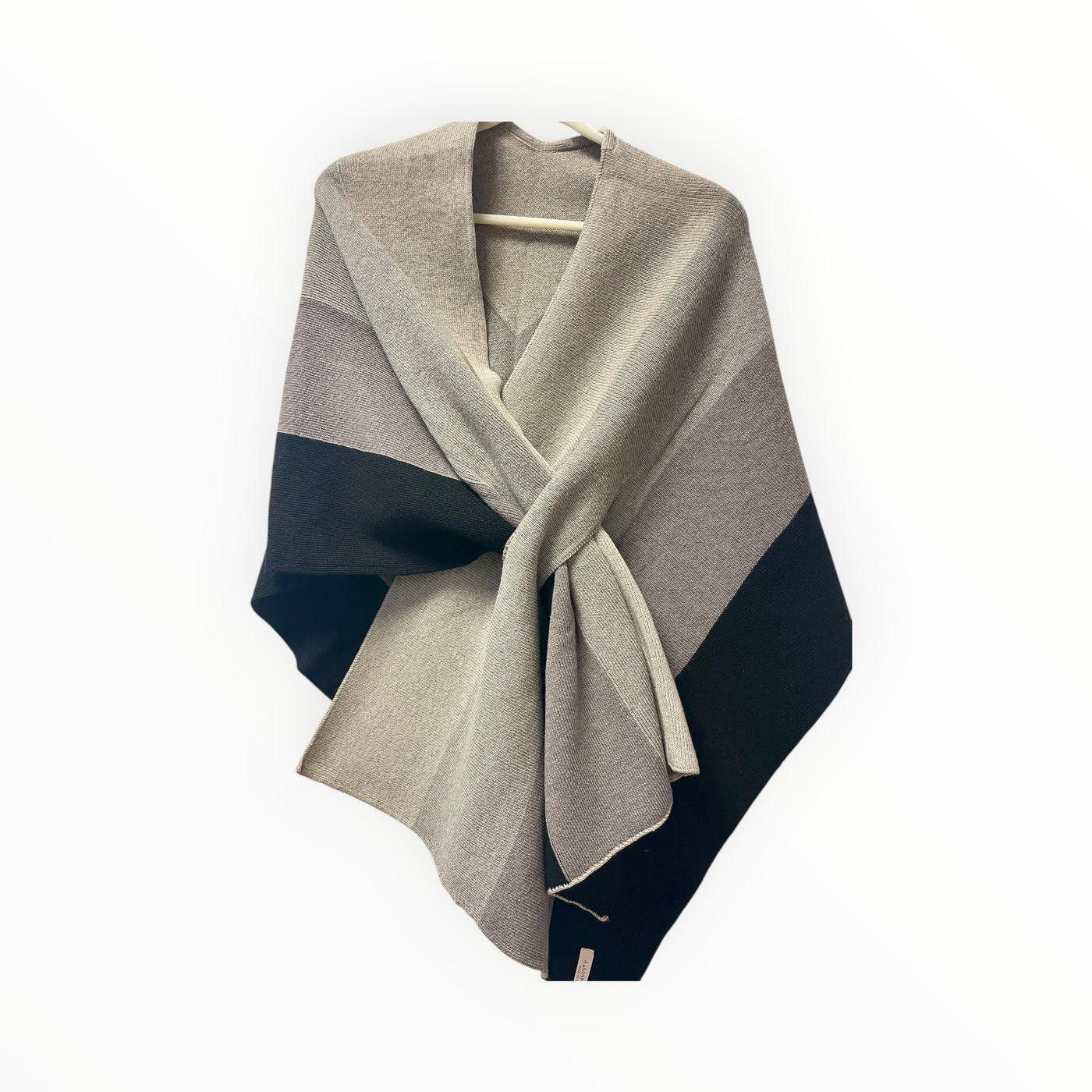 Multi Color Wool Blend Reversible Stole