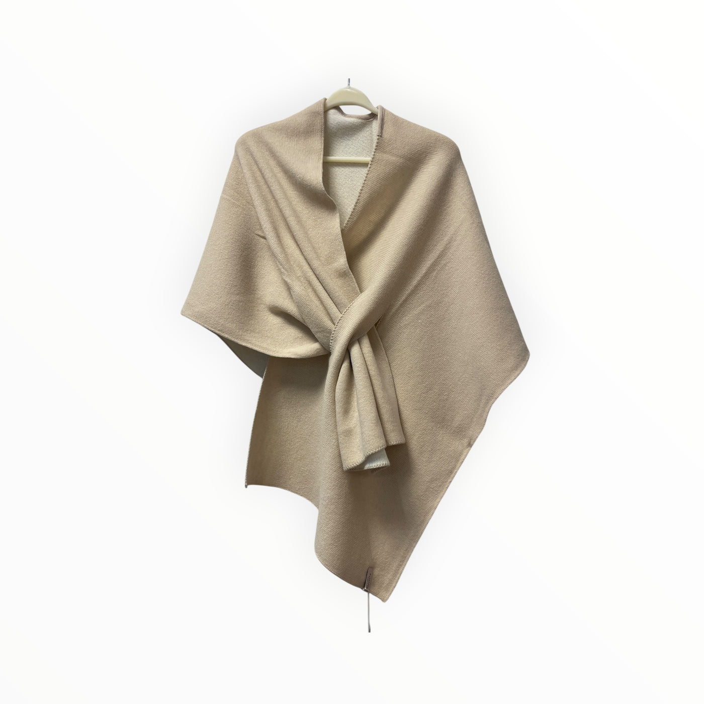Merino and Cashmere Wool Blend Reversible Two Color Cape