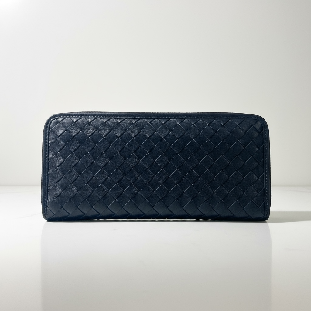 Woven Zip Around Wallet