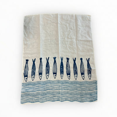 Panerea Onda Blue Tea Towel