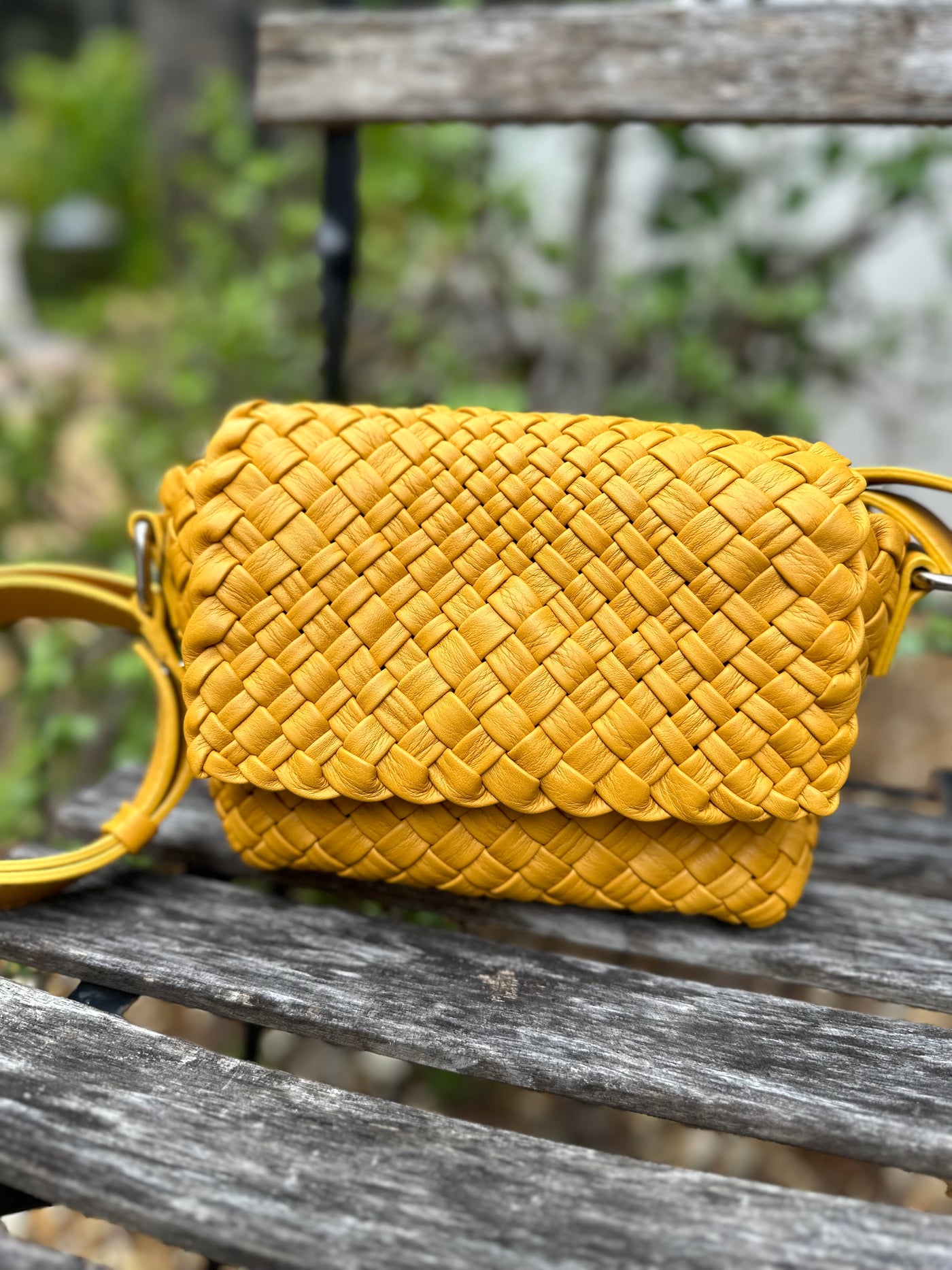 Ghibli Hand Woven Leather Crossbody 4848