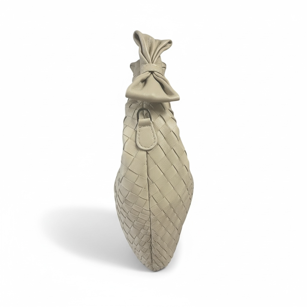 Woven Bag With Bow