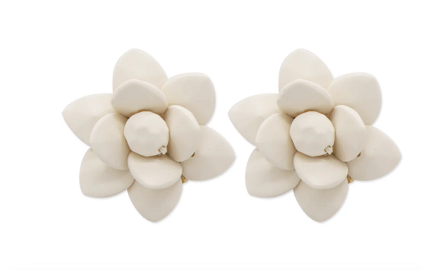 Italian Modern Silk Effect Lily Earrings