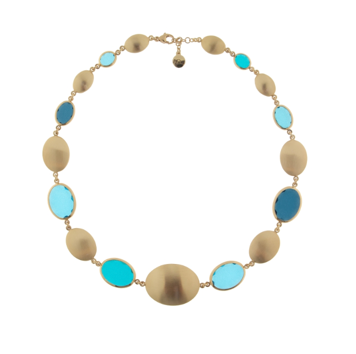 Caramelle Marine Ovali Short Necklace