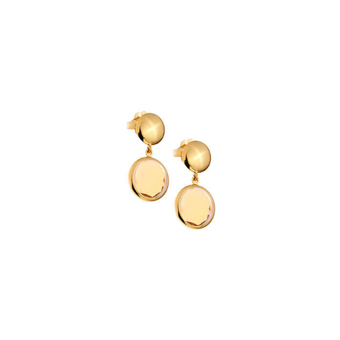 Le Chicche earrings with 12mm champagne glass pastes