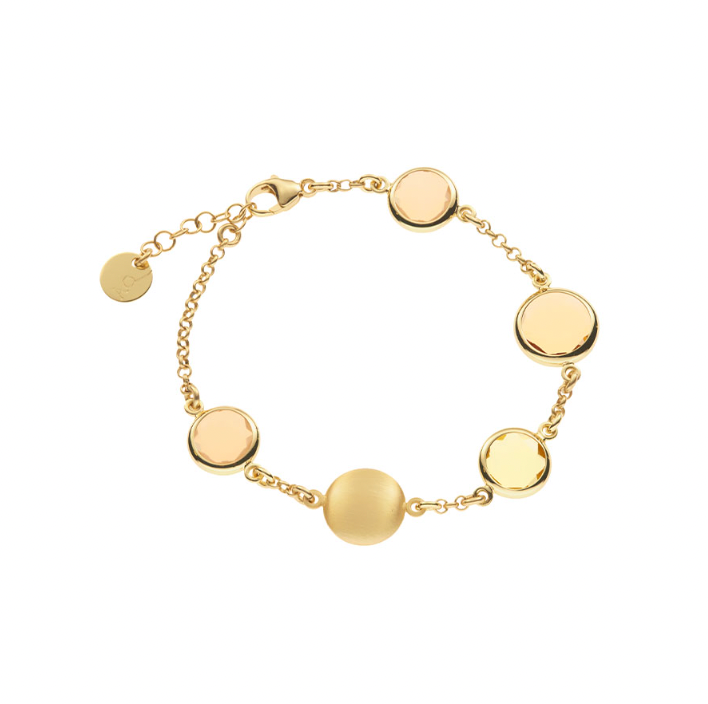 Le Chicche bracelet with soap-shaped elements and champagne glasses