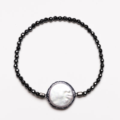 Anthracite Pearl Bracelet