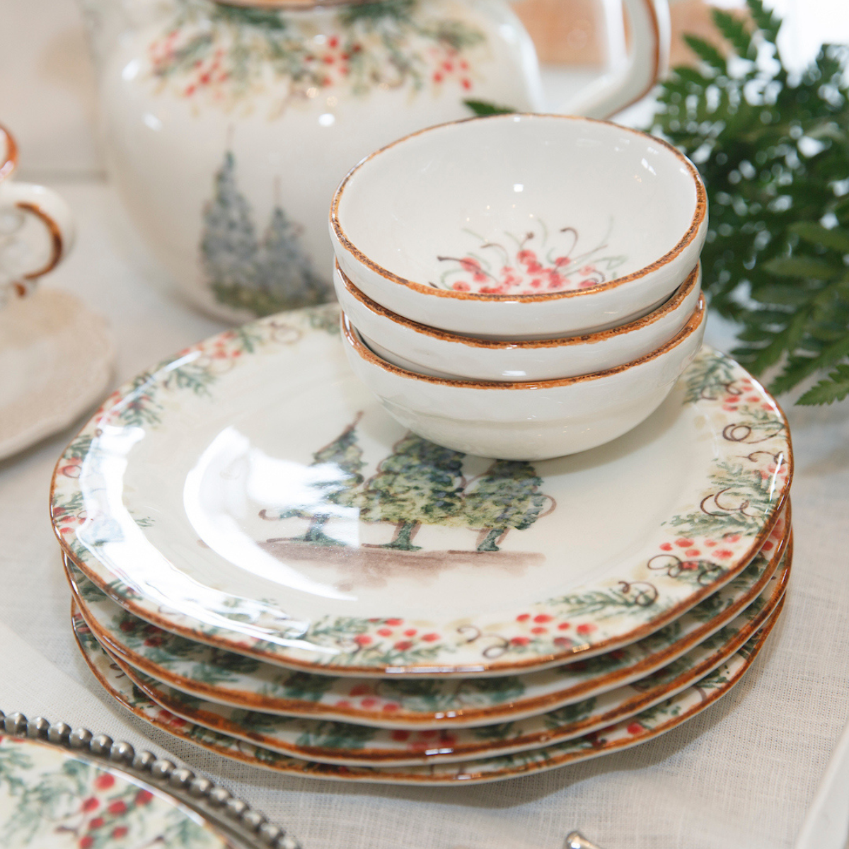 Natale Small Dipping Bowl Set of 2 - Christmas