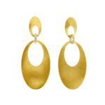 Retro Maxi Earrings with two oval elements