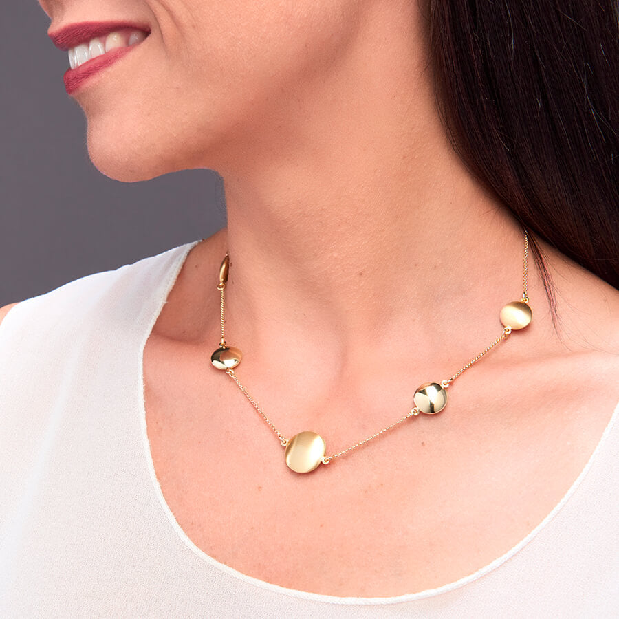 I Classici choker necklace with printed and laminated elements