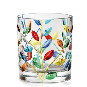 Laurus Hand Painted Water Glass
