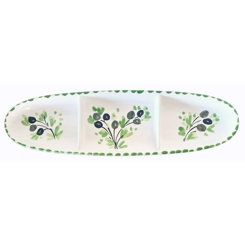 Classic Collection - Olive 3 Part Tray