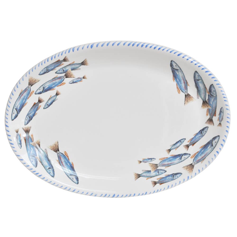 School of Fish Oval Platter