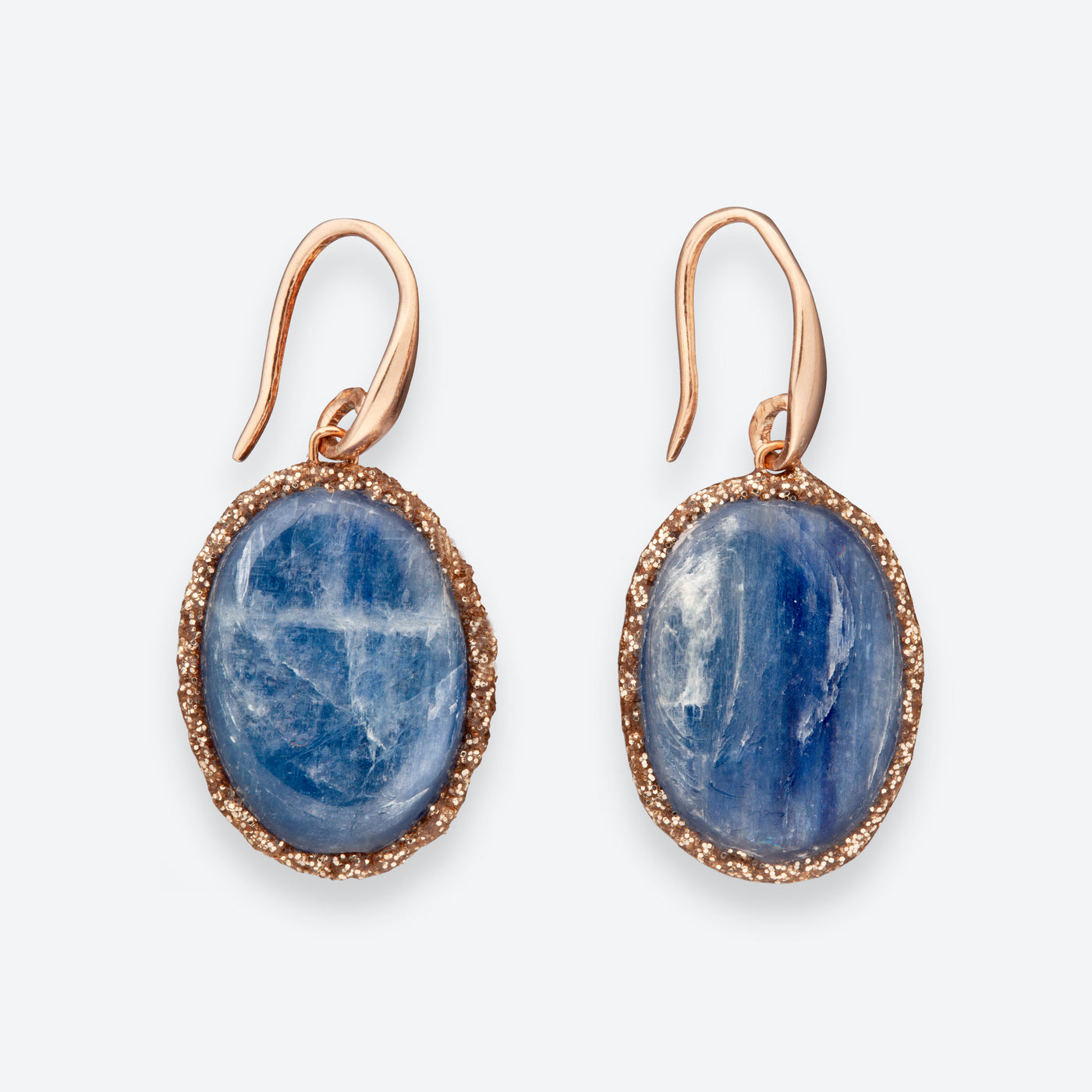 Kyanite Blu Oval Earrings