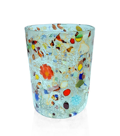 Arlecchino Murano Water Glass