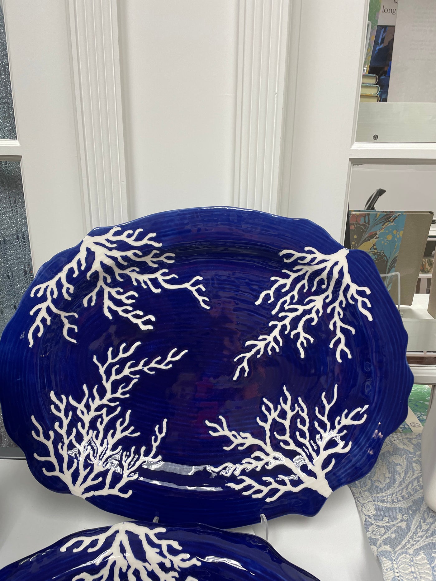 Blu Corallo Oval Plate