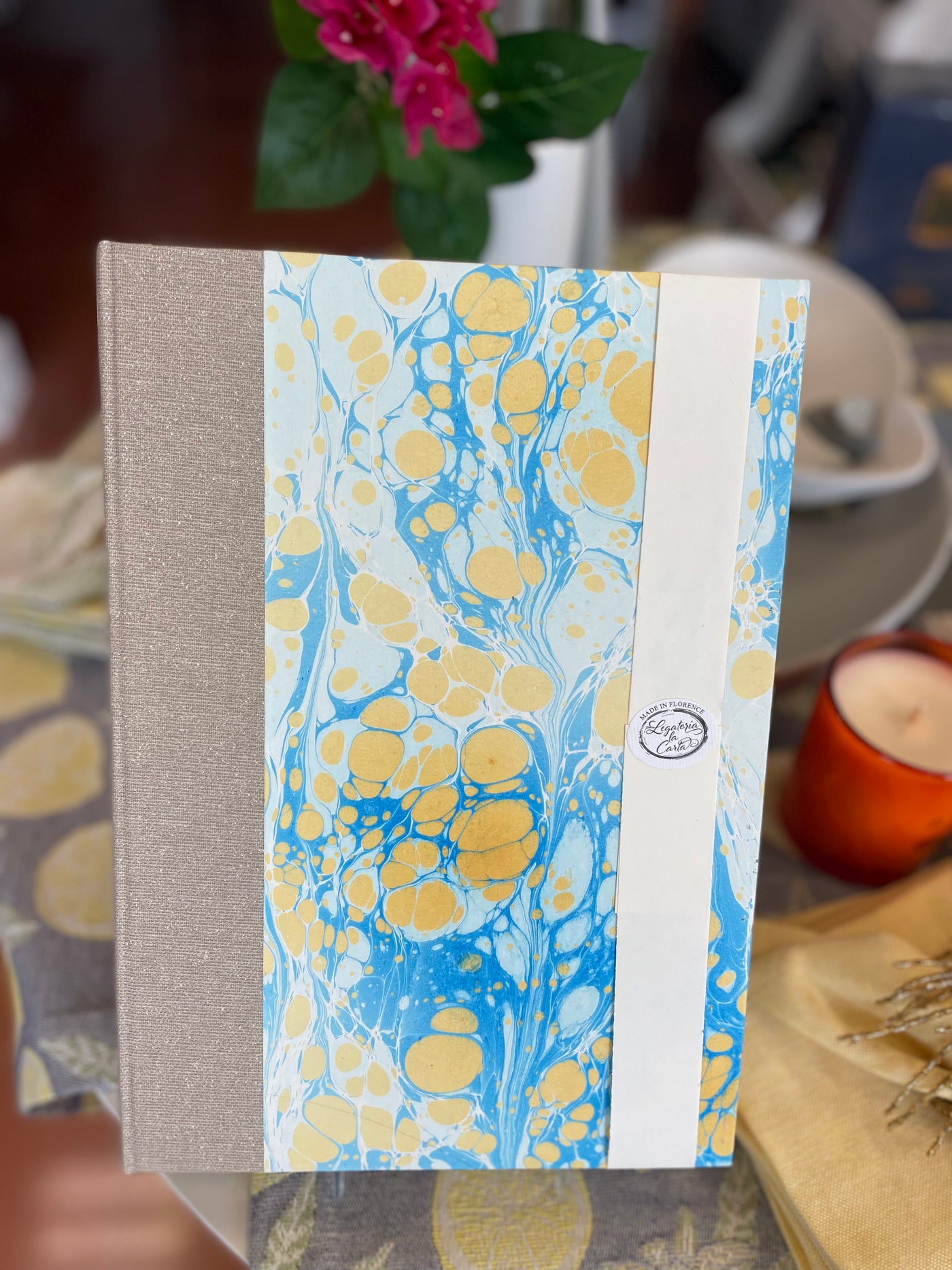 Marbled Paper Guest Book