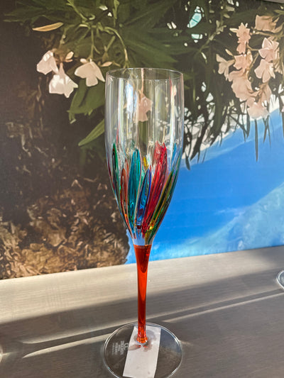 Incanto Hand Painted Champagne Glass
