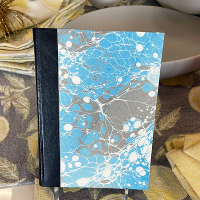 Half leather and Marbling Notebook