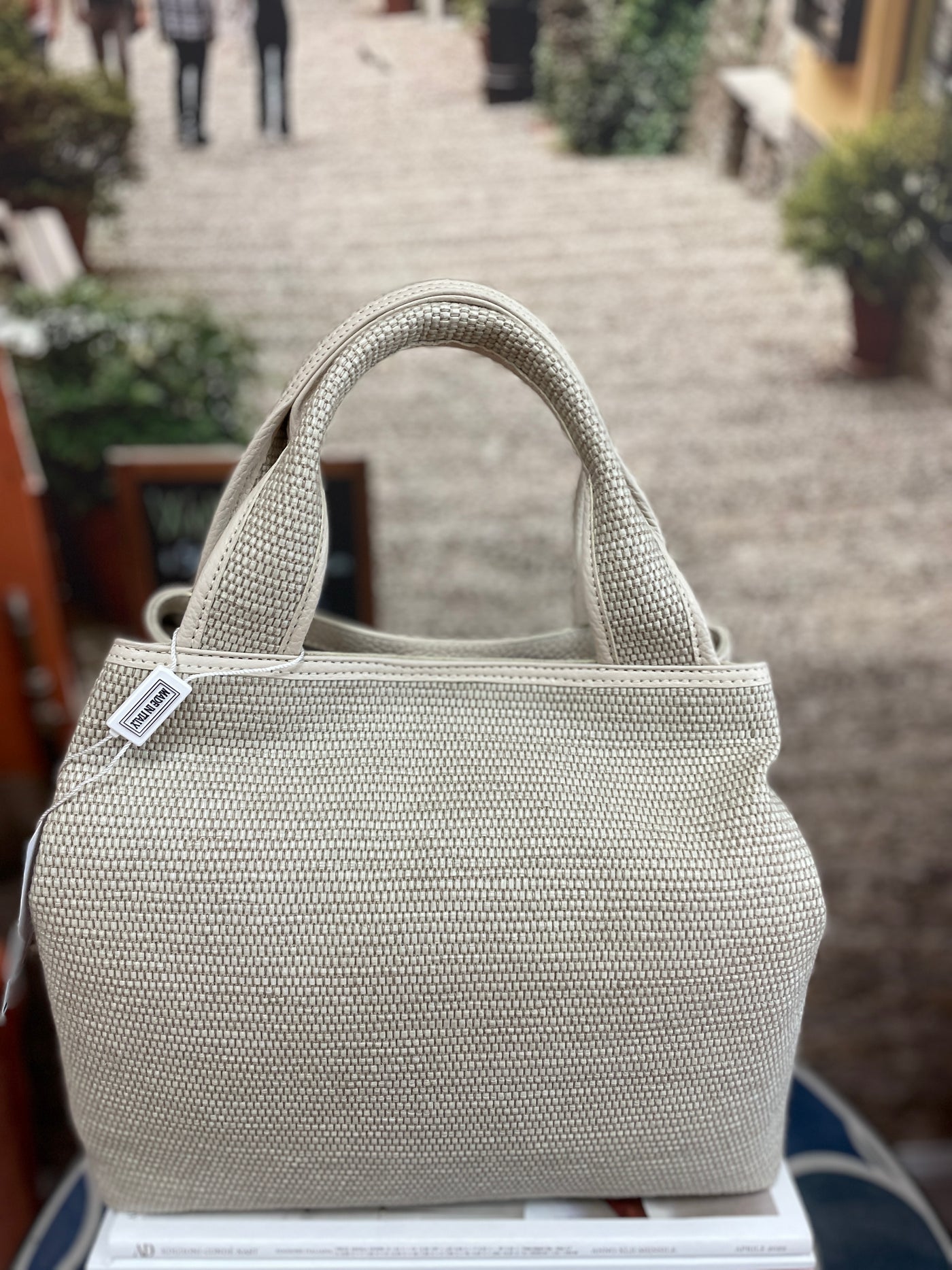 Hand Woven Fabric Handbag 3941